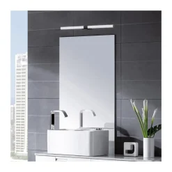 Aplique de pared Bonne LED 8w 720lm 4000k IP44 66cm moderno acabado negro ideal para baños