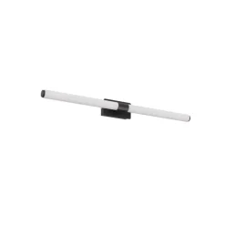 Aplique de pared Bonne LED 8w 720lm 4000k IP44 66cm moderno acabado negro ideal para baños