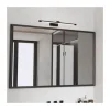 Aplique de pared Madge LED 6w 420lm 4000k IP44 40cm moderno acabado negro ideal para baños