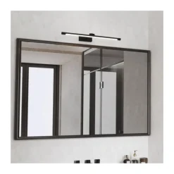 Aplique de pared Madge LED 6w 420lm 4000k IP44 40cm moderno acabado negro ideal para baños
