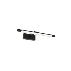 Aplique de pared Madge LED 6w 420lm 4000k IP44 40cm moderno acabado negro ideal para baños