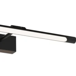 Aplique de pared Madge LED 6w 420lm 4000k IP44 40cm moderno acabado negro ideal para baños