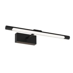 Aplique de pared Madge LED 6w 420lm 4000k IP44 40cm moderno acabado negro ideal para baños