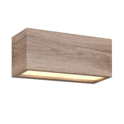 Aplique de pared Mayenne Imitación Madera 2XE14