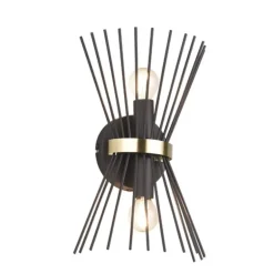 Aplique de pared Rod 2L 2XE14 31cm Altura