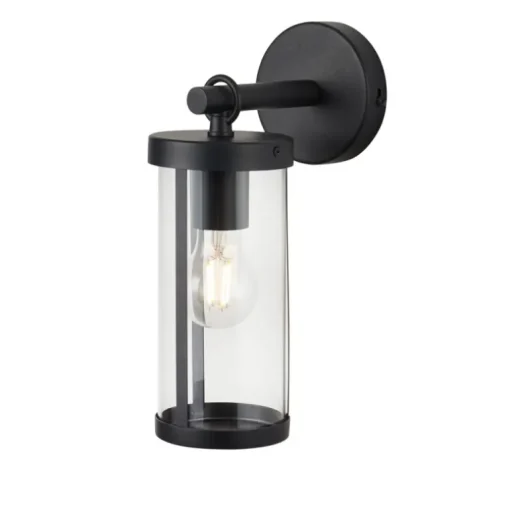 Aplique de pared Tabuk Negro 1XE27 IP44
