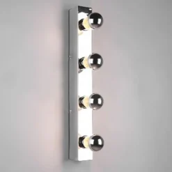 Aplique de pared Theatro Cromado 4XE27 55CM Ancho