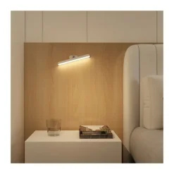 Aplique LED Odette 1.5W 120Lm 4000K acabado blanco moderno con batería y encendido táctil 24cm