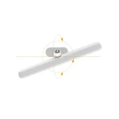 Aplique LED Odette 1.5W 120Lm 4000K acabado blanco moderno con batería y encendido táctil 24cm