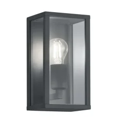 Aplique Tavira acabado negro 1XE27 IP44 estilo moderno