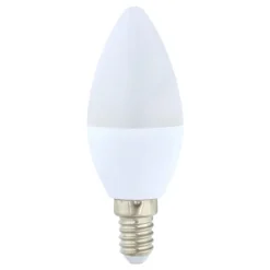 BOMBILLA FLAMA LED CERAMICA 6W E14 luz fría