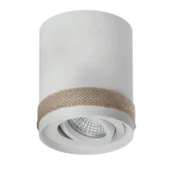 Cilindro GU10 blanco ratán