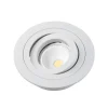 Empotrable de techo Helium redondo en aluminio blanco 1XGU10 estilo moderno 9x9cm