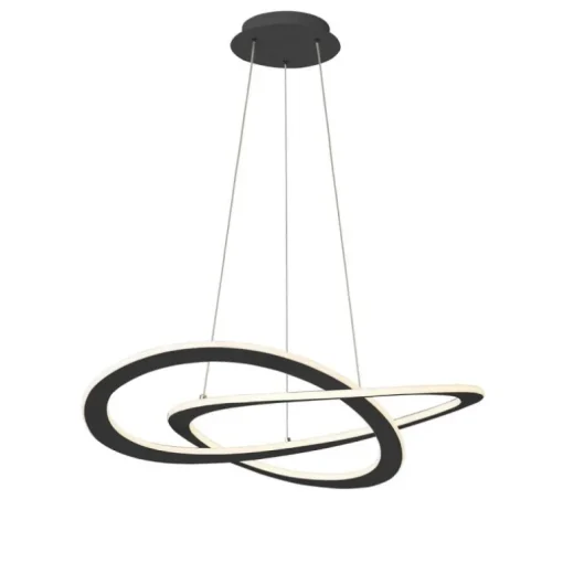 Lámpara colgante Bali negro