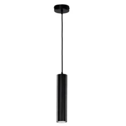 Lámpara colgante 1l negro
