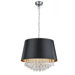 Lámpara colgante Loreley Negro/Oro