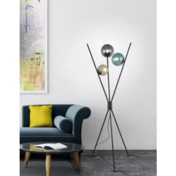 Lámpara de pie Lance Negro/Colores 3XE14 60CM Ø