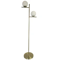 Lámpara de pie Vencejo Cuero 2XE27 160CM H