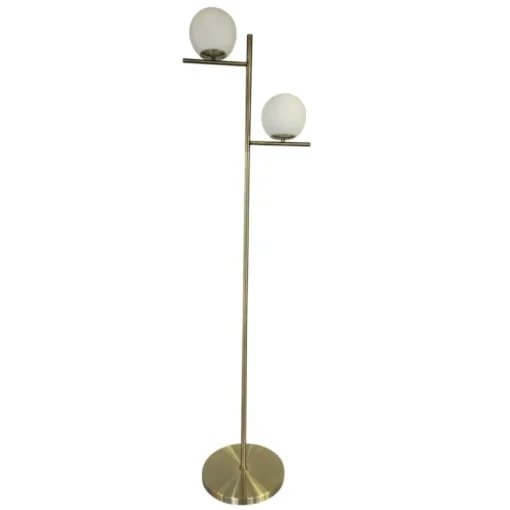 Lámpara de pie Vencejo Cuero 2XE27 160CM H