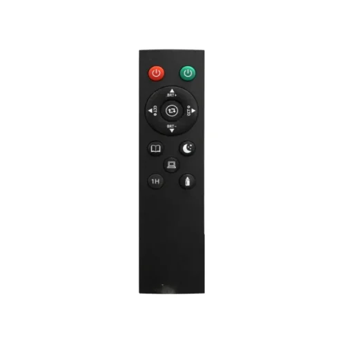 Lámpara de pie Vinet con lector LED 30+6w 3CCT 3000lm acabado negro estilo moderno con mando a distancia 25cm Ø