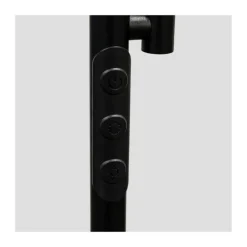 Lámpara de pie Vinet con lector LED 30+6w 3CCT 3000lm acabado negro estilo moderno con mando a distancia 25cm Ø