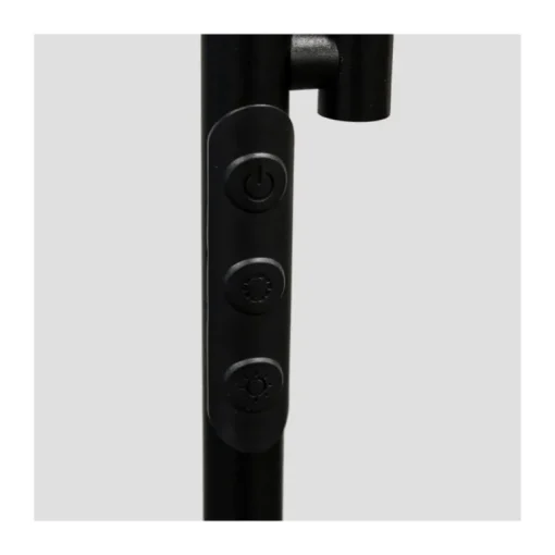 Lámpara de pie Vinet con lector LED 30+6w 3CCT 3000lm acabado negro estilo moderno con mando a distancia 25cm Ø