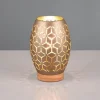 Lámpara de sobremesa Bidar Café/ Oro 1XE27 15cm Ø