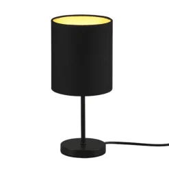 Lámpara de sobremesa Jerry Negro Pantalla Negro/Oro 1XE14 13cm Ø