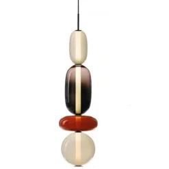 Lámpara de techo colgante Bubble 4 LED integrado 12w tonalidad 4000k acabado cristal estilo moderno 18cm Ø
