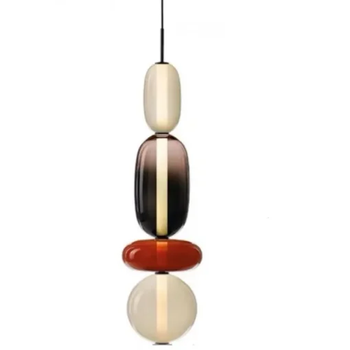 Lámpara de techo colgante Bubble 4 LED integrado 12w tonalidad 4000k acabado cristal estilo moderno 18cm Ø