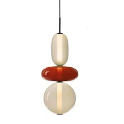 Lámpara de techo colgante Bubble 6 LED integrado 12w tonalidad 4000k acabado cristal estilo moderno 18cm Ø