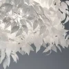 Lámpara de techo colgante Leavy 4xE14 acabado banco estilo moderno 70cm Ø