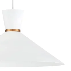 Lámpara de techo colgante Circus XL 1xE27 acabado metal blanco estilo moderno 39.5cm Ø