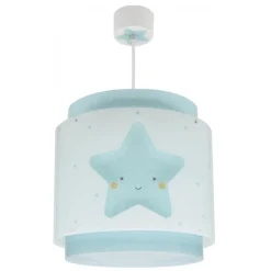 Lámpara de techo colgante Dreams Estrella Azul 1xE27 acabado azul estilo infantil 26cm Ø