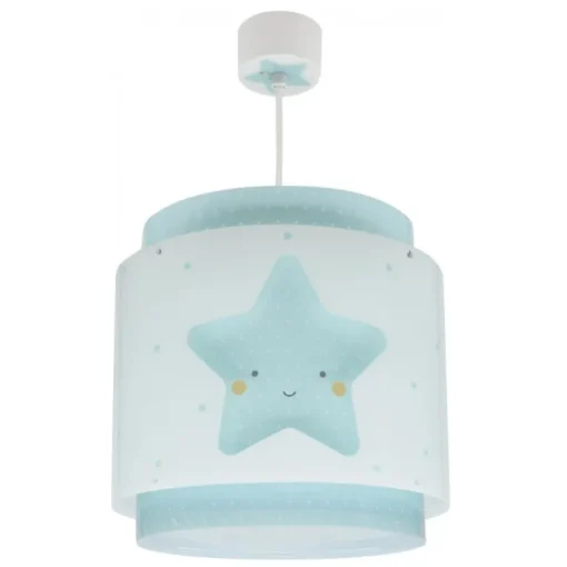 Lámpara de techo colgante Dreams Estrella Azul 1xE27 acabado azul estilo infantil 26cm Ø