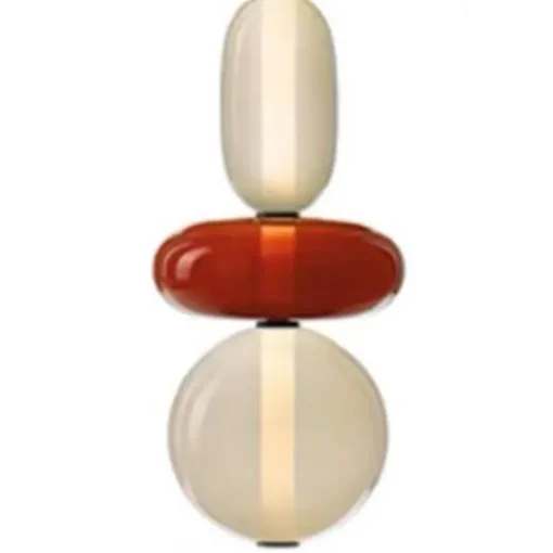 Lámpara de techo colgante Bubble 6 LED integrado 12w tonalidad 4000k acabado cristal estilo moderno 18cm Ø