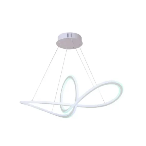 Lámpara de techo colgante Dunia LED integrado 53w 3CCT acabado blanco estilo moderno mando a distancia incluido