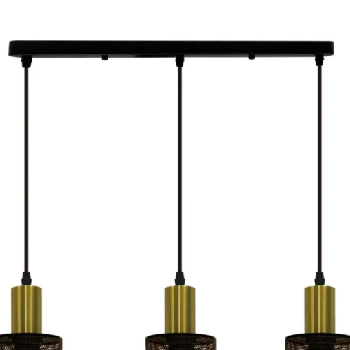 Lámpara de techo colgante Tepla 3L Lineal 3XE27