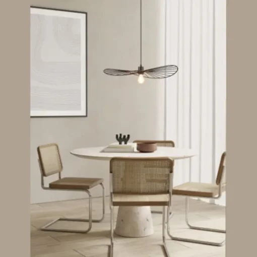 Lámpara de techo colgante Chapeau Negro 1XE27 60cm Ø