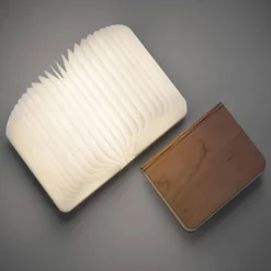 Lámpara libro pequeño, libro con iluminación al abrir