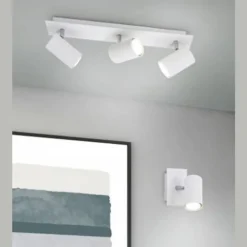 Regleta de focos superficie Marley 3L Blanco Orientable 3XGU10