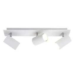 Regleta de focos superficie Marley 3L Blanco Orientable 3XGU10