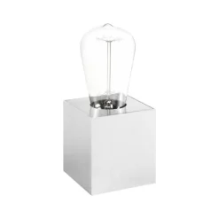 Sobremesa Cubik cromo cepillado