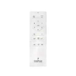 Ventilador de techo Corpi LED 35w 3CCT RGB acabado blanco/madera natural estilo moderno plafón con ventilador motor DC 50cm Ø
