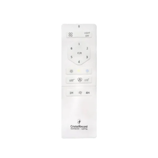 Ventilador de techo Corpi LED 35w 3CCT RGB acabado blanco/madera natural estilo moderno plafón con ventilador motor DC 50cm Ø