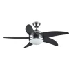 Ventilador de techo Etna 2xE27 acabado níquel estilo moderno motor AC 105cm Ø
