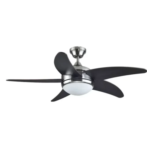 Ventilador de techo Etna 2xE27 acabado níquel estilo moderno motor AC 105cm Ø