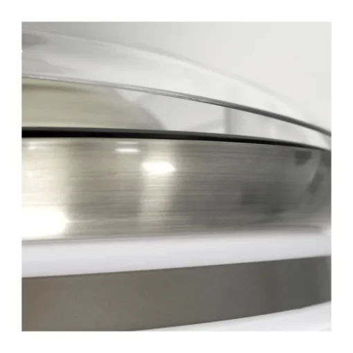 Ventilador de techo Martina níquel LED integrado 46w 3CCT acabado níquel estilo moderno aspas plegables motor DC 92cm Ø