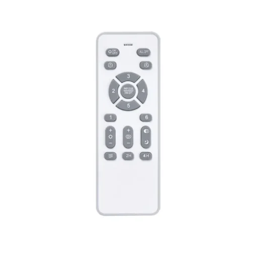 Ventilador de techo Nordic blanco LED integrado 45w 3CCT acabado blanco/madera estilo moderno aspas plegables motor DC 106cm Ø