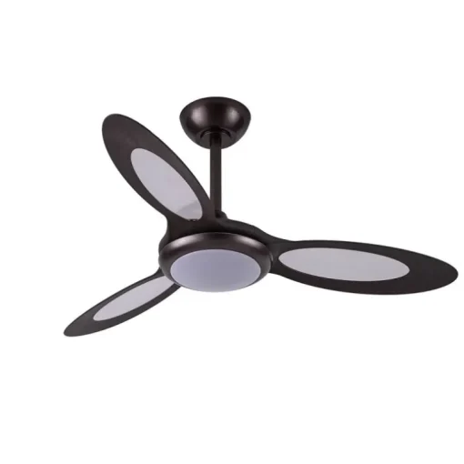 Ventilador de techo Shinjuku LED 24w 3CCT acabado marrón estilo moderno motor DC 97cm Ø